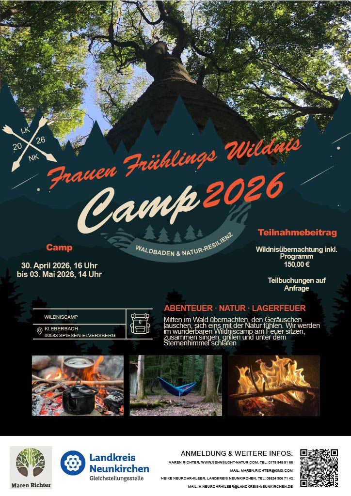 Frauen-Frühlings-WildnisCamp Kleberbach Spiesen
