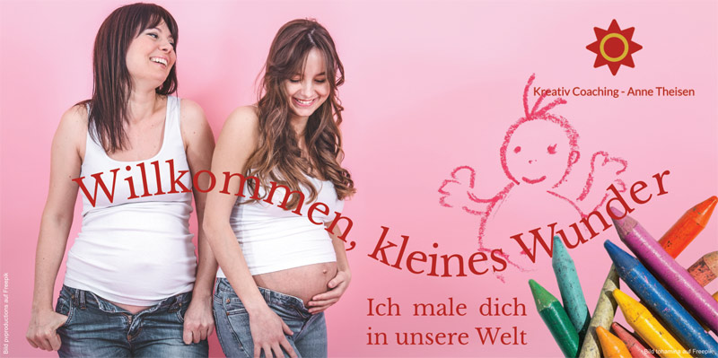Willkommen kleines Wunder- ich male dich in unsere Welt!